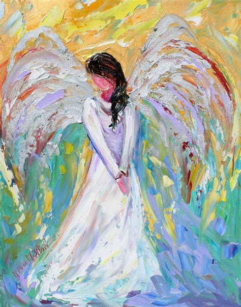 angel on canvas